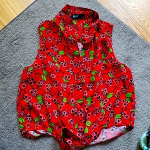 Iron Fist skull cherry top🍒💀🍒